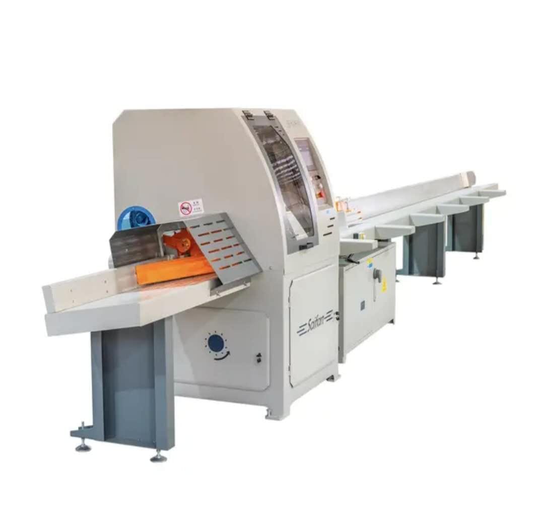 Saifan SF6060 CNC Automatic Wood Cross Cut Saw Machine Saifan SF6060 CNC automatic wood cross cut saw machine with 600mm blade for high-speed pallet making and timber cutting